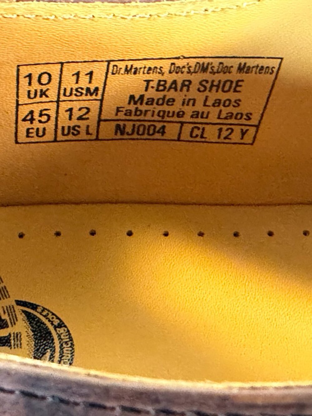 Dr Martens NIB T-Bar shoes M-11 -- L-12 - Picture 7 of 16